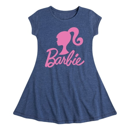

Barbie - Classic Logo Pink - Toddler And Youth Girls Fit And Flare Dress