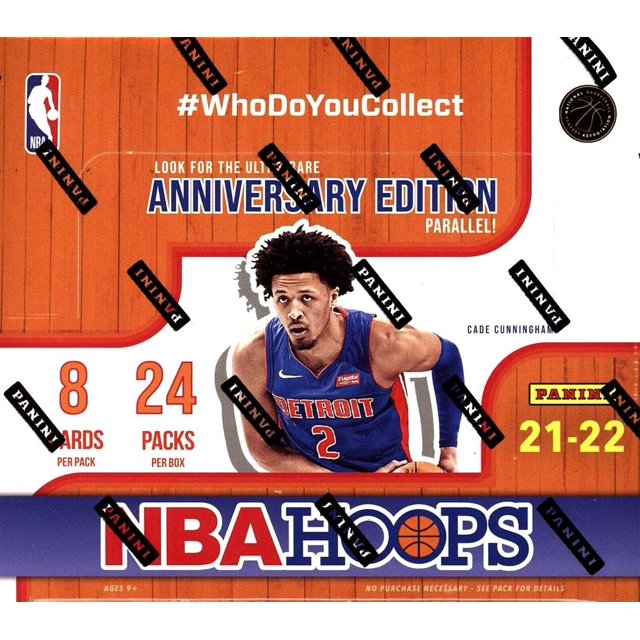 NBA Panini 2021-22 Hoops Basketball Trading Card Retail Box (24 Packs)