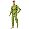 thumbnail image 2 of Racifhz Matching Family Halloween Pajamas Set Soft Long Sleeve Top and Pants Loungewear Holiday Sleepwear Cozy Nightwear for Family Autumn Fall Theme Party and Gifts, Men Size:XL, 2 of 6