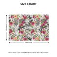 thumbnail image 2 of Placemats Set of 4 / 6, Roses Mixed Zebra Placemats for Dining Table Indoor/Outdoors Heat Resistant Washable Placemats 18" x 12", 2 of 8