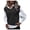 Black, variant on Womens V-Neck Knit Sweater Vest Solid Color Argyle Plaid Preppy Style Sleeveless Crop Knit Vest