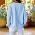 thumbnail image 5 of HAiming Striped Sweatshirts for Women Long Sleeve Loose Casual Scoop Neck Comfy Shirts Fall Winter Going out Tops, 5 of 9
