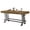 Brown and Black, variant on Fnova 63" Bar Height Table, Metal Footrest Ergonomic Home Bar Table for Home Bar, Kitchen, Social Gatherings, Casual Meals & Bar Decor