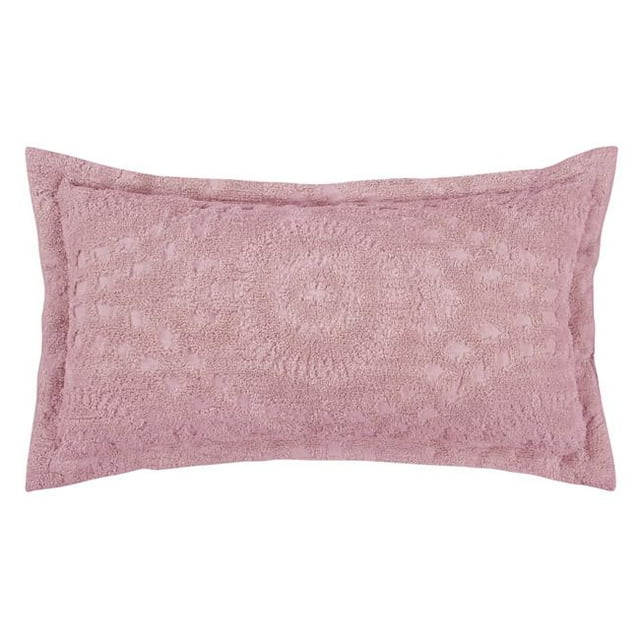 Rio Cotton Pillow Sham, Pink - King Size