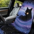thumbnail image 3 of Xixirimido Black Cat Galaxy Print Sweat Towel Car Seat Cover for Gym Workout Athletic Running Towel for Outdoor Sports Universal Auto Front Seat Protector for Trucks, SUV, 3 of 8