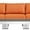 Orange, variant on Modway Shore 4 Piece Outdoor Patio Aluminum Sectional Sofa Set, Multiple Colors
