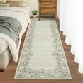 thumbnail image 6 of Garvee 2'x6' Runner Rugs, Oriental Rug Floral Print Area Rugs Soft Washable Rugs for Bedroom Hallway Kitchen, Non-Slip Durable Carpet, Beige, 6 of 9