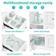 thumbnail image 5 of 30 Inch Bathroom Vanity with Sink, Single Sink Bathroom Vanity with 3 Drawer and Adjustable Shelves, Bathroom Cabinet with Sink for Bethroom, 5 of 7