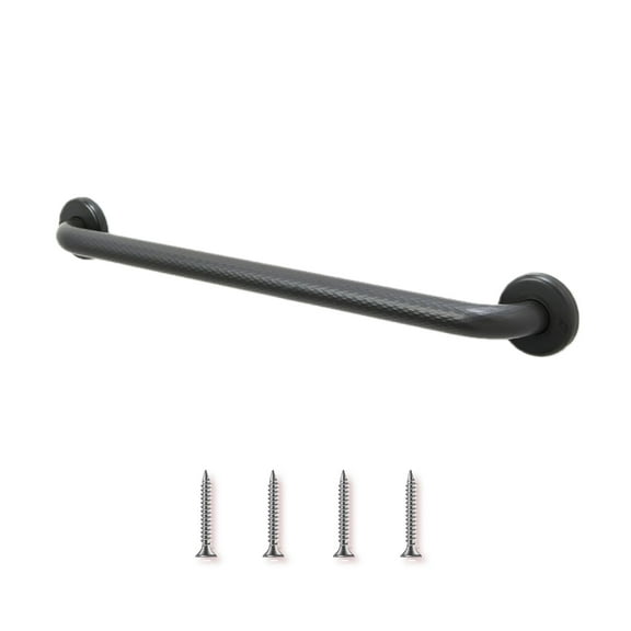 Grab Bar for Bathtub Shower - Stairs Bed Toilet Bathroom / Stand Assist & Safety Handrail / 304 Stainless Steel / Shur Grip / Oil Rubbed Bronze / 16"