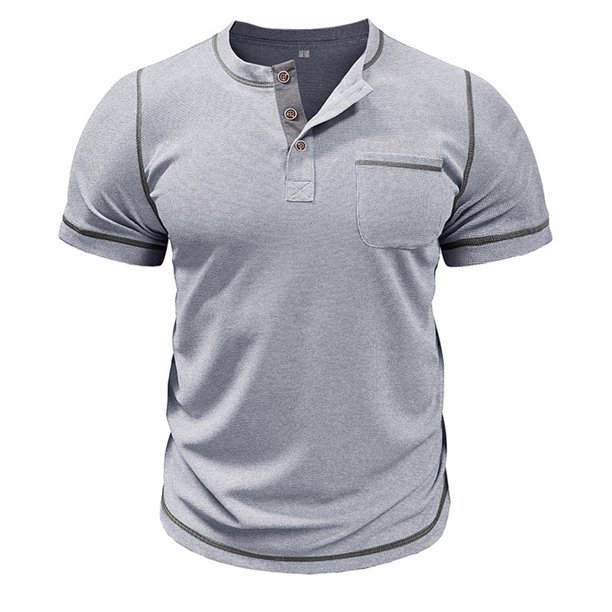 Men's Casual Business Solid Color Shirts Men's Buttons Shirts L