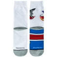 thumbnail image 6 of ODD SOX Top Gun Pilot Split Crew Socks White 80s Movie-Themed Socks Size Large for Men & Women Cool, 6 of 6