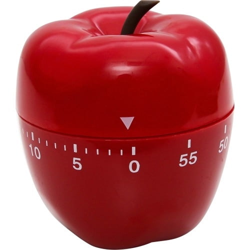 når som helst Og Loaded Baumgartens Red Apple Timer 1 Hour - For Office, Classroom - Red -  Walmart.com