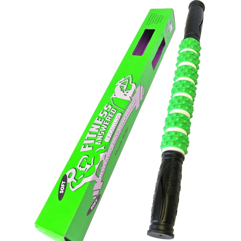 The Muscle Stick Elite Soft Massage Roller Green