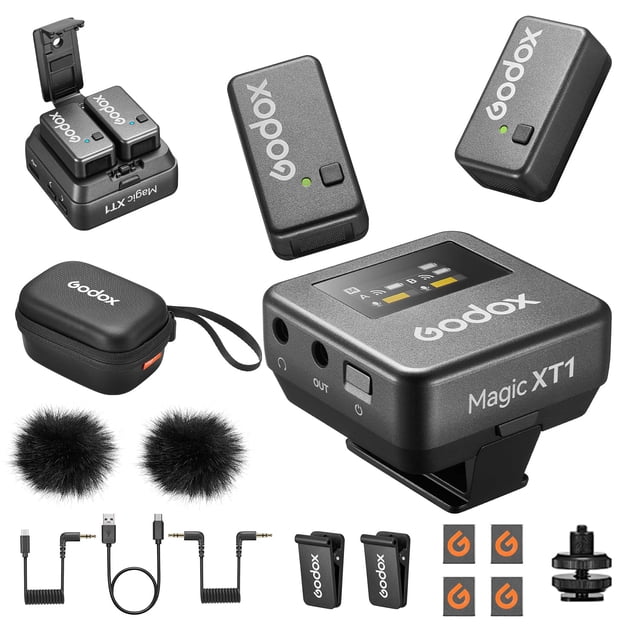 Micrófono Lavalier inalámbrico GODOX Magic XT1 para cámara
