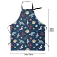 thumbnail image 5 of Picia Sea Creatures Waterproof Apron for Unisex Adult - Adjustable Bib Apron with Pockets, Ideal for Cooking, Gardening, Painting, and Household Chores, 5 of 9