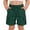 Dark Green, variant on Grblisyd Girls Bermuda Cargo Shorts Baggy Solid Color Hiking Shorts Summer Casual Elastic High Waist Drawstring Pants with Pockets