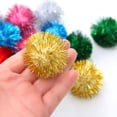 thumbnail image 4 of Pet Cat Toy Gold Onion Elastic 5cm Gold Cat Toy Large Gold Onion Glitter Cat Cat Teaser Toys Cat Playthings Dog with Sound Effects Puppy for Teething Small Dogs Tug for Puppies Get up And Go Cat, 4 of 4
