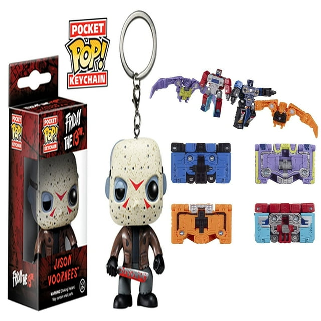 Keychain: Horror - Jason Voorhees Toy Figure+ Transformers Micromaster ...
