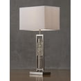 thumbnail image 2 of Homelegance Elan Table Lamp in Glass & Satin Nickel Metal, 2 of 5