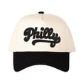 thumbnail image 3 of Philly Letter Embroidered Color Block Trucker Hat Unisex Adjustable Cotton Breathable Fashion Cap for Travel Daily Wear, 3 of 9