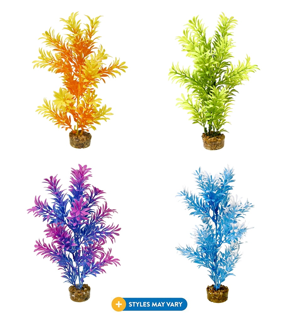 Aqua Culture Wild Flower Aquarium Plant Decoration, Assorted Styles