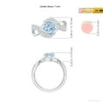 thumbnail image 5 of ANGARA Natural Solitaire Round 1.12 ct Aquamarine Infinity Promise Ring in 925 Sterling Silver for Women (Size-7mm) | March Birthstone, Anniversary, Jewelry Gift for Women | Natural Aquamarine Ring, 5 of 10