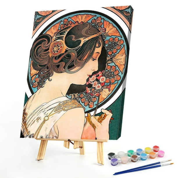 Cuadros Decorativos Cuadro digital de bricolaje Diosa Pintura sin marco por número Artesanía para regalos JShteea Nuevos Originales
