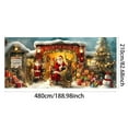 thumbnail image 2 of Large Christmas Garage Door Cover 16x7 ft, Polar Express Snowman Garage Door Banner Decor, Vintage Believe Train Backdrop for Outdoor Indoor Xmas Eve Wall Decor, 2 of 5