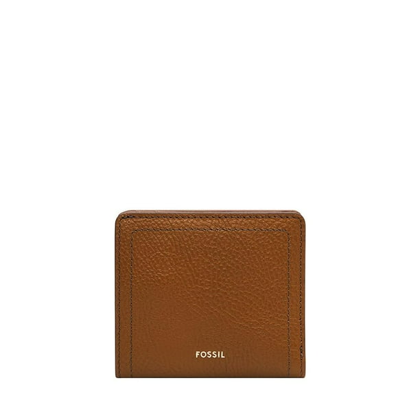 Cartera Fossil Logan, sillín plegable, piel auténtica, RFID