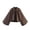 Coffee, variant on Women Casual Jacket Spring Winter Solid Color Collared Ruffled Long Sleeved Jacket Cropped Bell Sleeve Zipper Casual Outfits Spring Fall Clothes