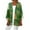 Army Green, variant on Women's Casual and Fashionable Christmas Printed Lightweight Mid-Length Jacket Cardigan, for Spring and Fall Wear,Red,L