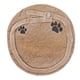 thumbnail image 1 of Piedra conmemorativa para mascotas con huella de pata y cinturón decorativo de resina, letras DIY, lápida para mascotas, marcador de tumba para perros y gatos, color amarillo arena, 1 of 14