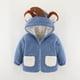 thumbnail image 2 of Abrigo De Invierno Para Niños Pequeños, Chaquetas Para Niños Y Niñas, Abrigo Cálido Para Bebés Recién Nacidos, Prendas De Vestir De Punto, Mono Con Capucha Azul Odeerbi LM103-379, 2 of 5