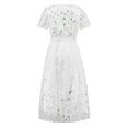 thumbnail image 4 of Fesfesfes Evening Gowns for Women Formal Sequins Long Dress Casua V Neck Dress Elegant Party Dress, 4 of 8