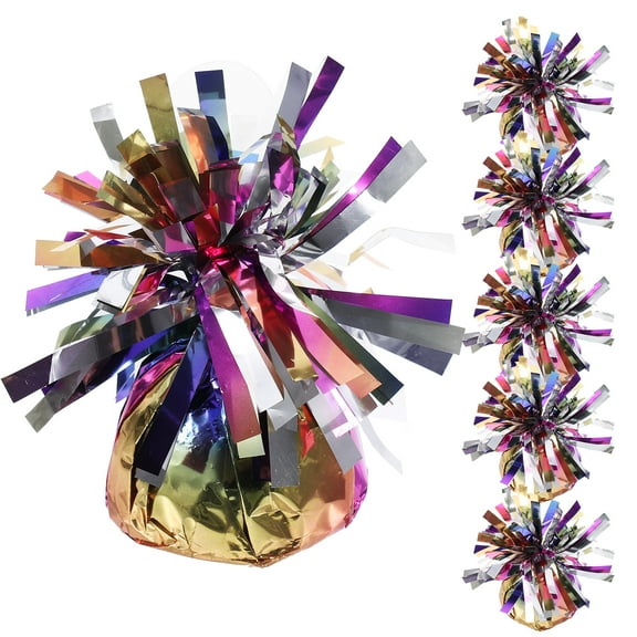 6pcs Balloon Weights for Decorative Items Essential for Helium Balloons Multi Color Film Cement Base