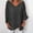 A01_Black, variant on pbnbp Womens 3/4 Sleeve Cotton Linen Shirts Plus Size V Neck Loose Fit Tops Lightweight Blouses for Women