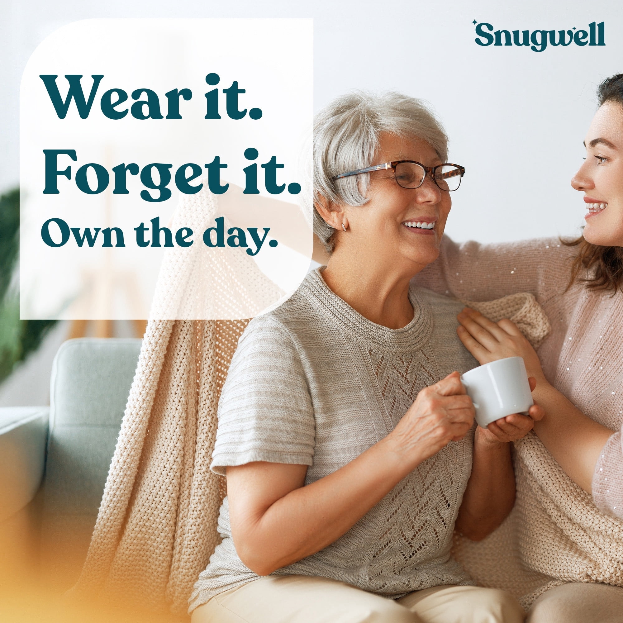 Snugwell Daily Pads Long for Bladder Leaks, Heavy Absorbency, 13 Inch, 160 Count