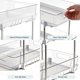 thumbnail image 3 of Paquete de 4 Organizadores para Baño, Organizadores de 2 Niveles para Debajo Del Fregadero, Contenedor de Almacenamiento para Encimera de Tocador, Cajones y Contenedores para Gabinete de Cocina,, 3 of 7