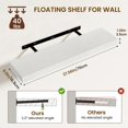 28 Inch Floating Wall Shelves Set of 2, Wall Mounted Storage and ...