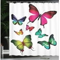 thumbnail image 4 of Ambesonne Colorful Shower Curtain, Summer Tropic Jungle, 69"Wx75"L, Multicolor, 4 of 5