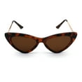 thumbnail image 2 of Womens Chic Classic 20s Mod Cat Eye Sunglasses Tortoise Brown, 2 of 4