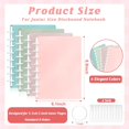 thumbnail image 2 of xianyou-4 Set Junior Size Discbound Notebook Cover Plasic 5.5x8.5in With 8 Disc Ever Pack Half Letter Size Discbound Planner Cover 8 Hole Arc Notebook System Accessories, 2 of 4