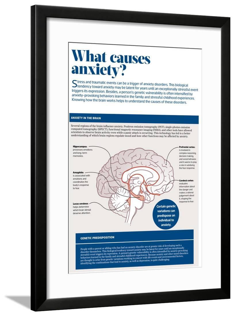 What Causes Anxiety Framed Print Wall Art - 