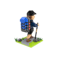 thumbnail image 3 of Mini Building Blocks - Hiker, 3 of 4