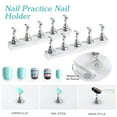 2 Sets Acrylic Nail Display Stand Nail Tip Practice Holder Nail