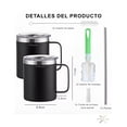 thumbnail image 3 of Taza Para Cafe De Acero Inoxidable,colores Variados 2pz 14oz, 3 of 5