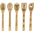 thumbnail image 1 of AVEKI 5 Pcs Non-Stick Utensils Set, Wooden Spoons for Cooking, Natural Bamboo Kitchen Utensils, Christmas Birthday Gift 0601M, 1 of 6