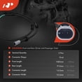 thumbnail image 2 of A-Premium Disc Brake Pad Wear Sensors Compatible with BMW 528i 535d 535i 550i 650i xDrive Gran Coupe Front and Rear Driver and Passenger Side 2-PC Set Fits select: 2011 BMW 535 XIGT, 2 of 9