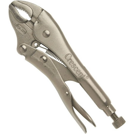 Apex Tool Group Tools 7" Curved-Jaw Locking Pliers with Wire Cutter, C7CV