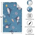 thumbnail image 3 of Kitchen Towels Cute Sharks Pattern Cleaning Towel Absorbent Hand Towels Tea Towels for Home Restaurant Dish Clean 28" x 18", 4PCS, 3 of 7